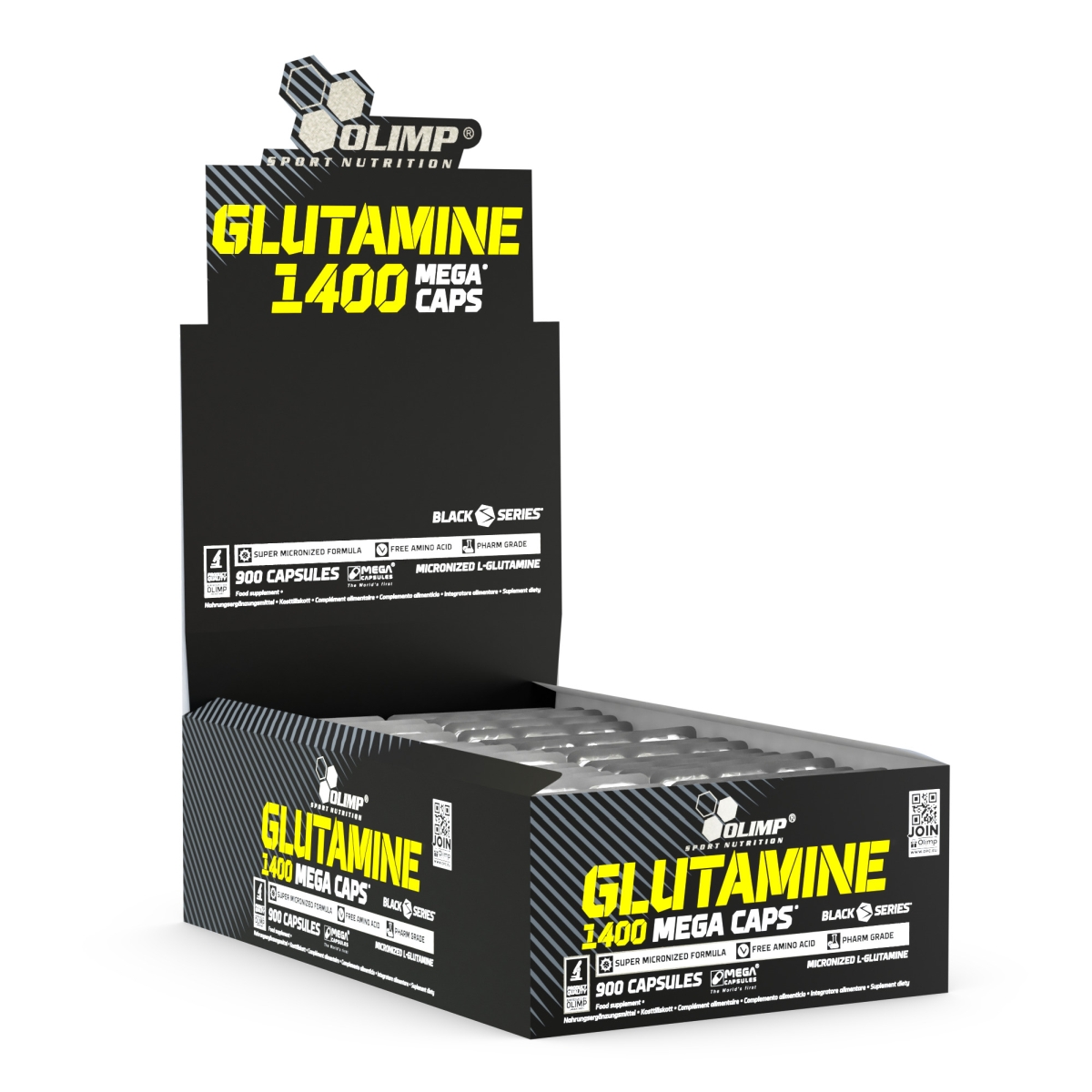 Glutamine 1400 Mega Caps® - 30 Kapsułek (blister)