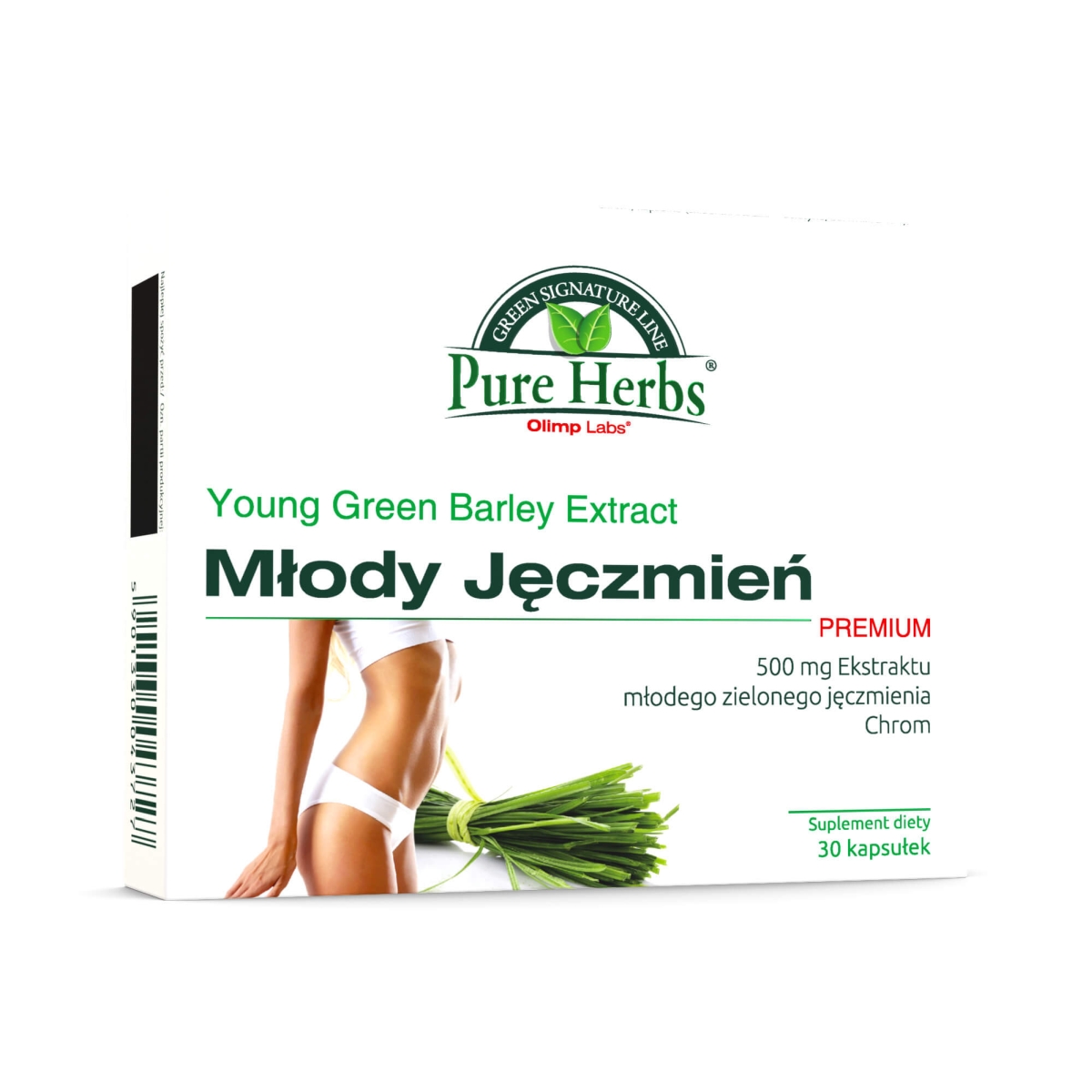 Młody Jęczmień Premium - 30 Kapsułek