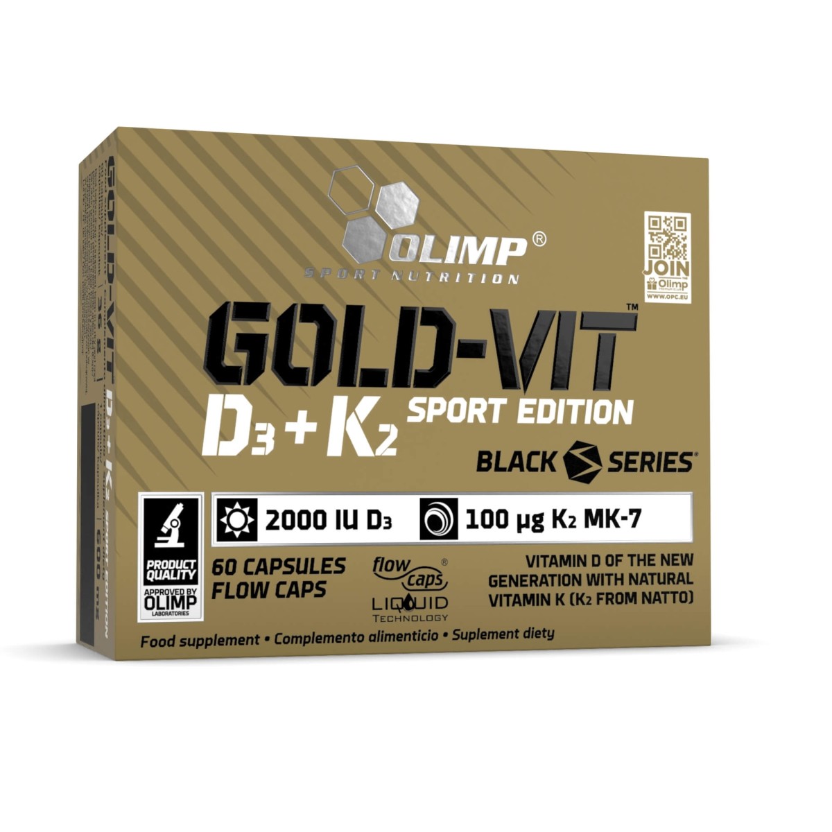 Gold-Vit® D3+K2 2000 IU Sport Edition - 60 Kapsułek