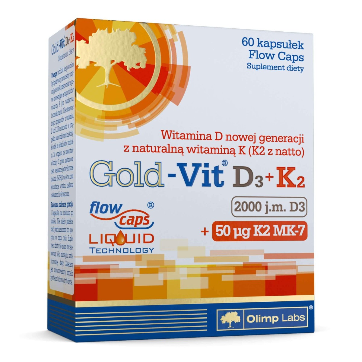 Gold-Vit® D3+K2 2000 IU - 60 Kapsułek